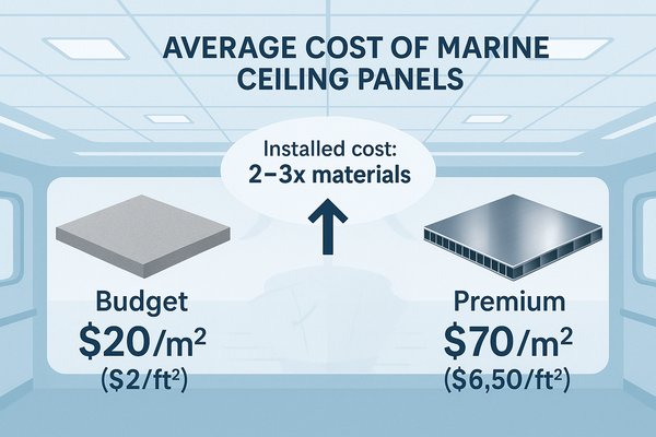 Average Cost of Marine Ceiling Panels