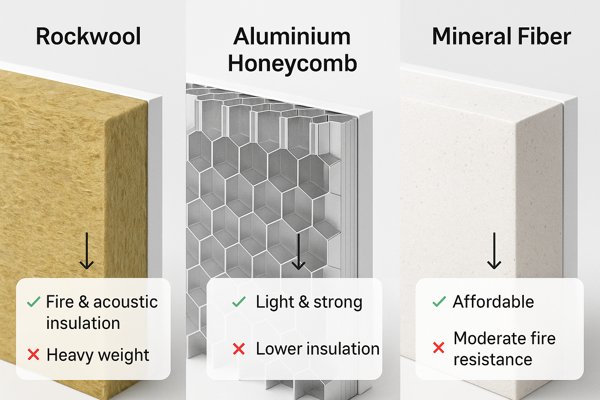 Ceiling Panel Core Materials Pros and Cons