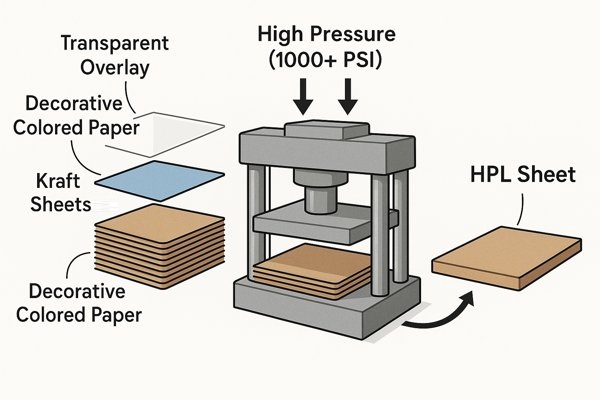 HPL Production Process