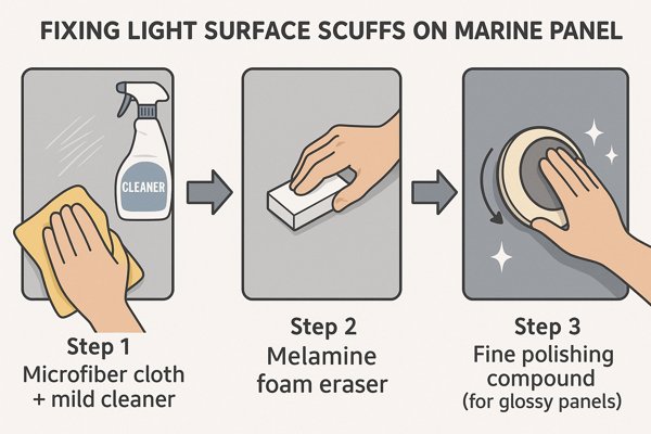 How to Fix Light Surface Scuffs on Marine Panel