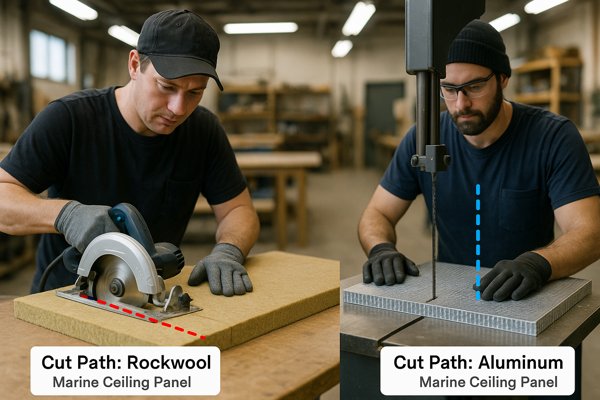 Marine Ceiling Panel Cutting Methods