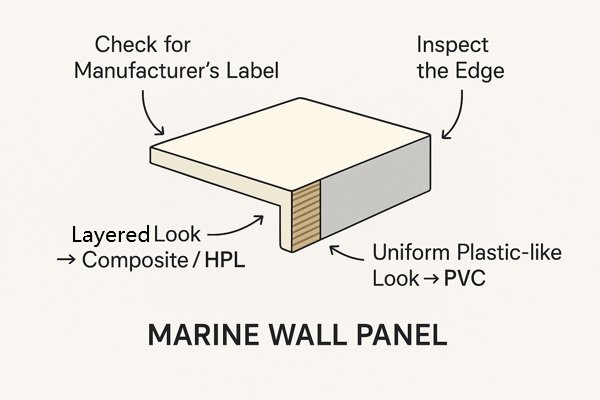 Marine Wall Panel Material Identification Diagram