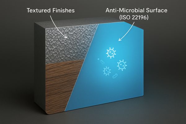 Marine Wall Panel Surface Finishes Textured vs Anti-Microbial