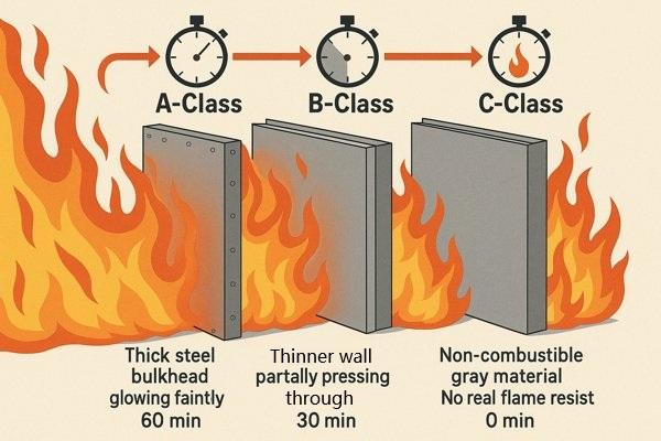 Shipbuilding A B C Class Fire Divisions Comparison