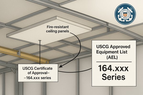 USCG Approved Ceiling Panels Cutaway Illustration