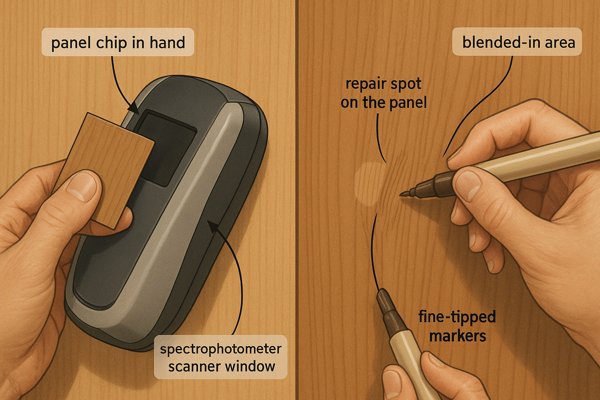 spectrophotometer and marker wall panel repair
