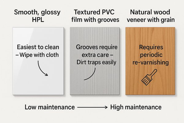 wall panel surface finish cleaning maintenance