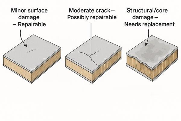 when to replace a damaged panel