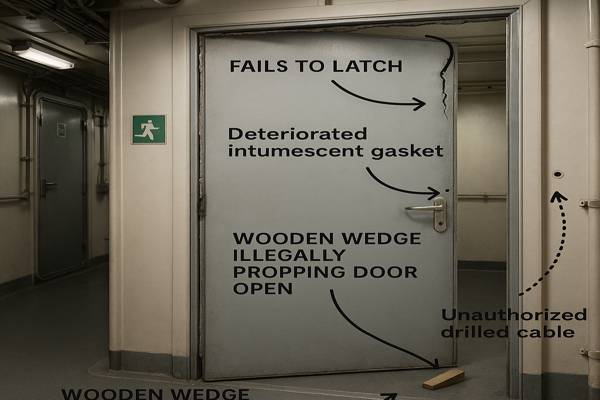 Common Marine Fire Door Deficiencies