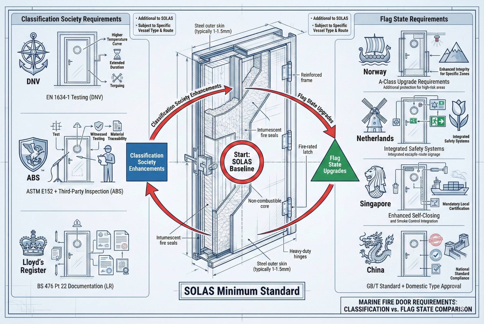 Marine Fire Door Requirements Beyond SOLAS