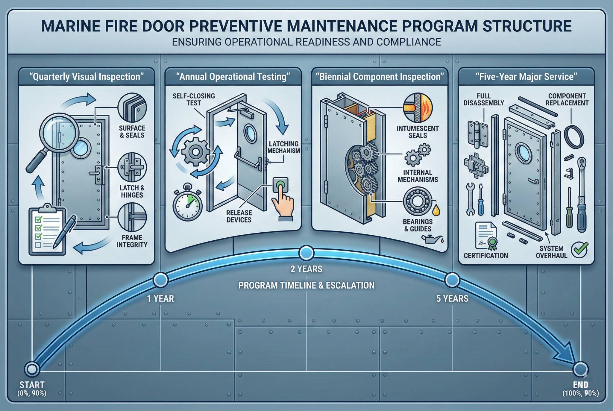 Structured Preventive Maintenance for Marine Fire Doors