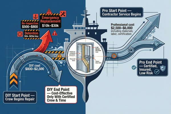 DIY vs Professional Marine Fire Door Repair Cost Analysis