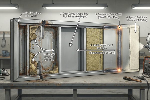 Fire Door Core Insulation Replacement Process