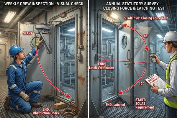 Marine Fire Door Closer Inspection Schedules