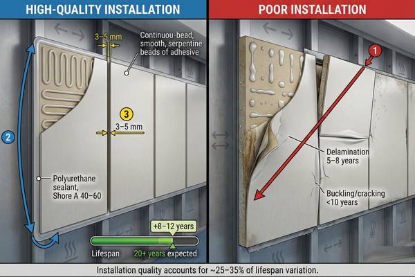 Marine Wall Panel Installation Comparison