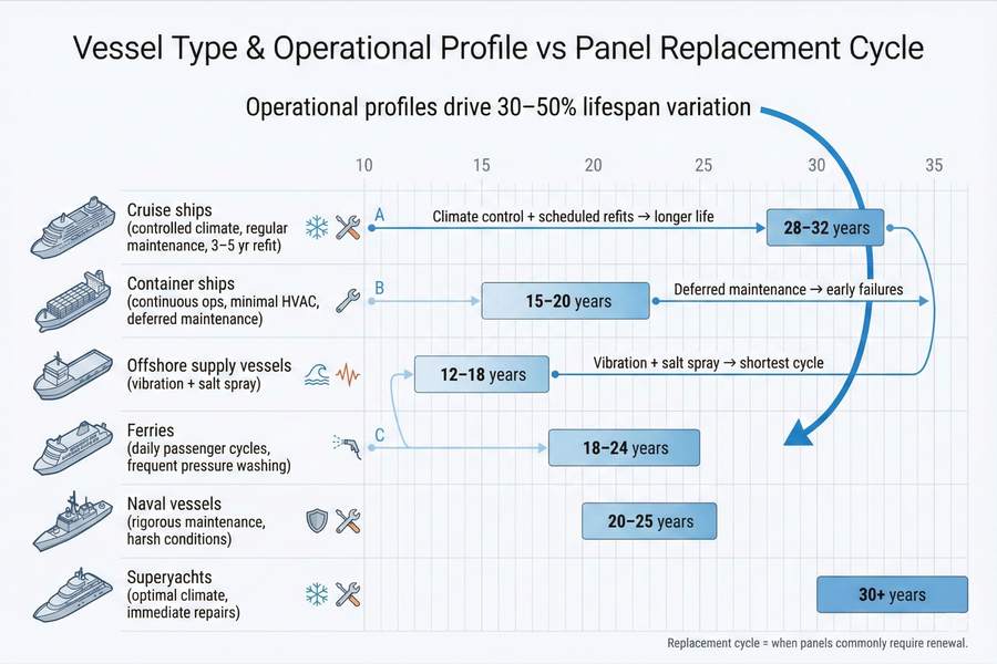 Panel Service Life by Operational Profile