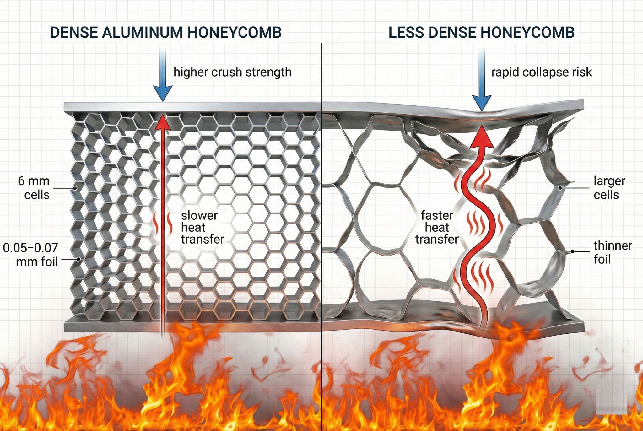 Honeycomb Core Specifications And Structural Integrity Under Heat