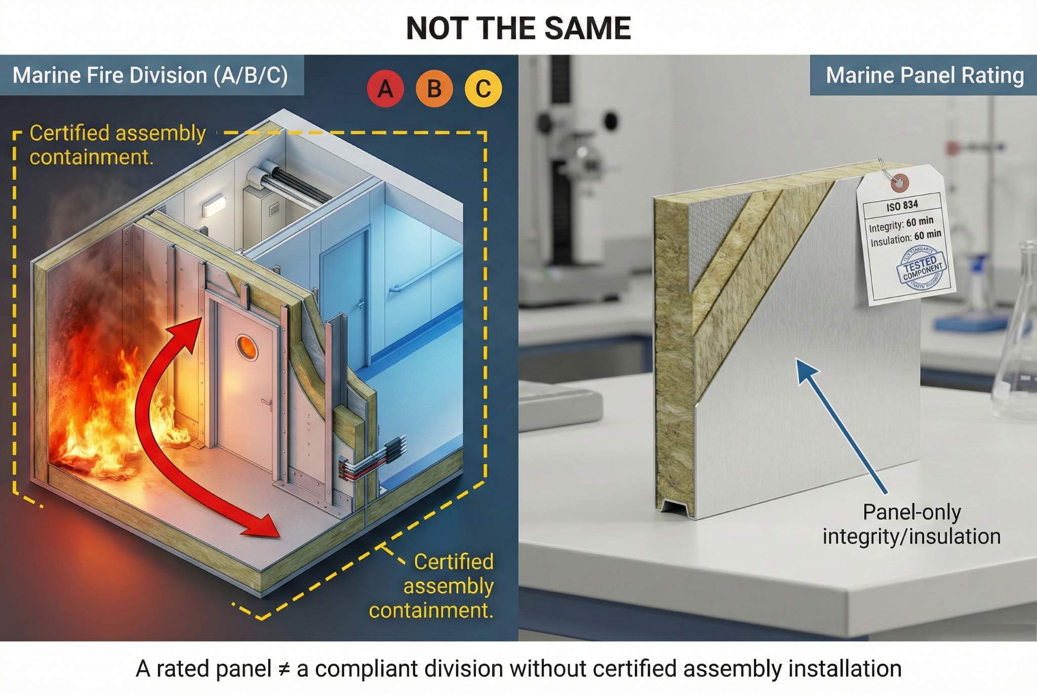 Marine Fire Division vs Panel Rating Distinction