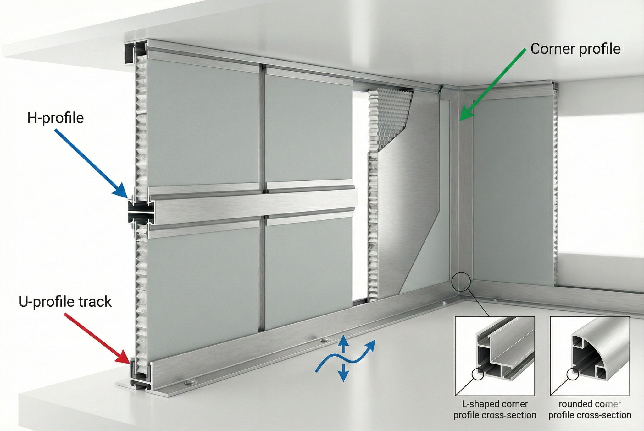 Marine Honeycomb Panel Profile Installation System