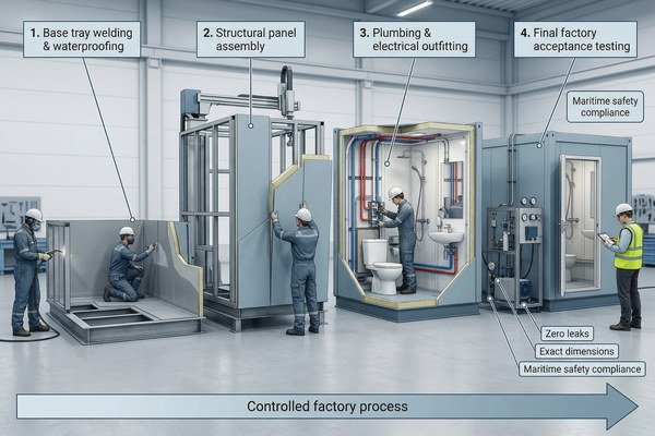 4 step marine wet unit manufacturing