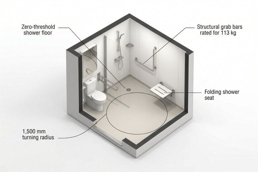 Marine Wet Unit Accessibility Features