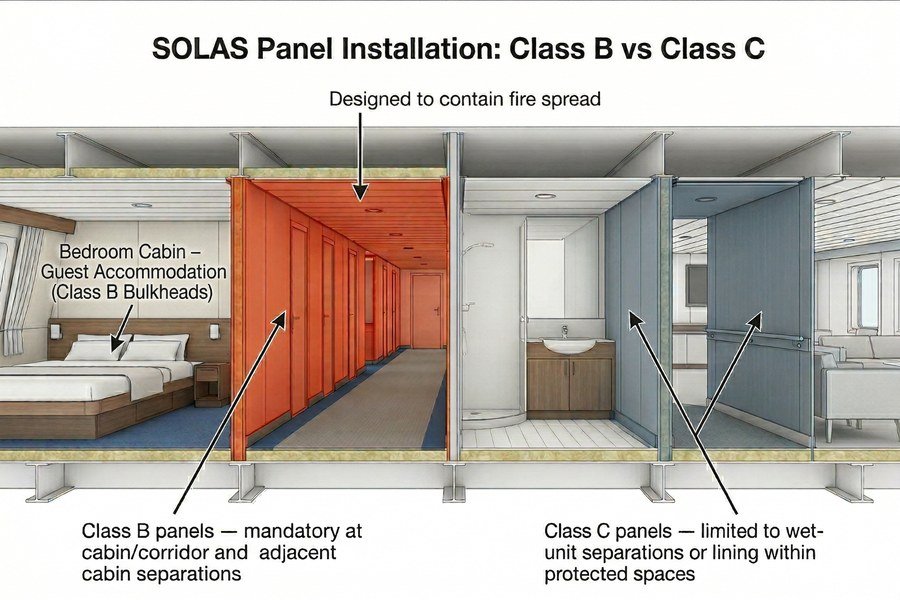 SOLAS Panel Placement