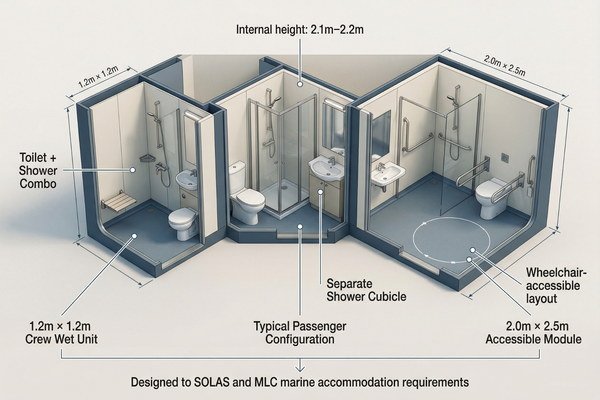 Standard Wet Unit Dimensions