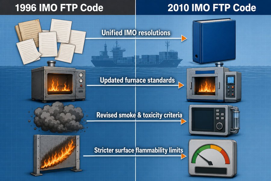 1996 and 2010 IMO FTP Code Differences