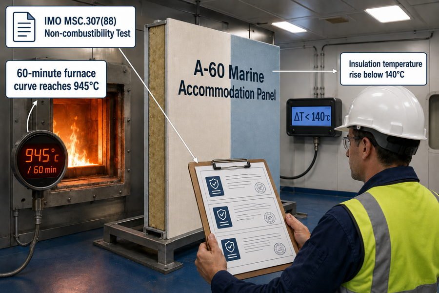 A60 Marine Panel Fire Rating Test Reports