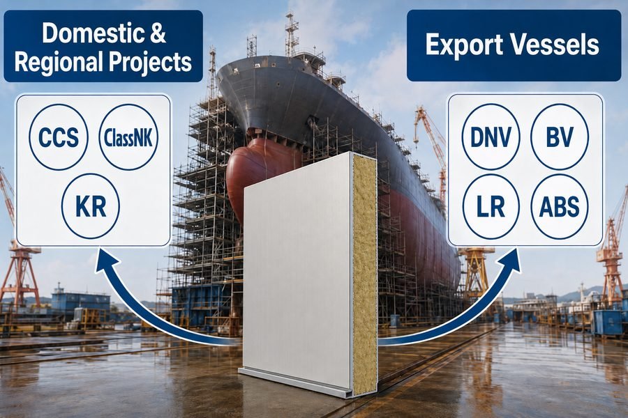 Asian Shipbuilder Marine Wall Panel Class Societies