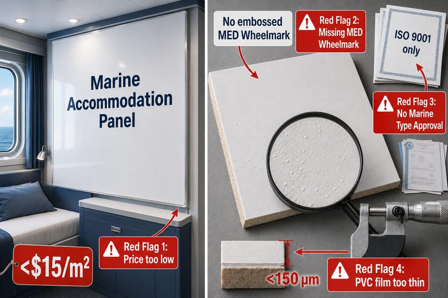 Building Grade Panel Marine Red Flags