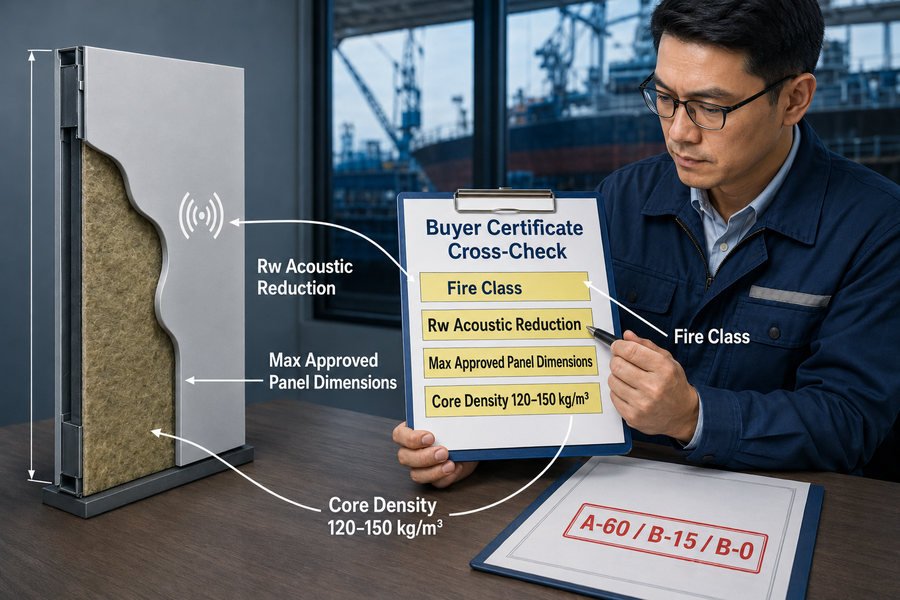 Buyer Certificate Check Marine Panel Sample