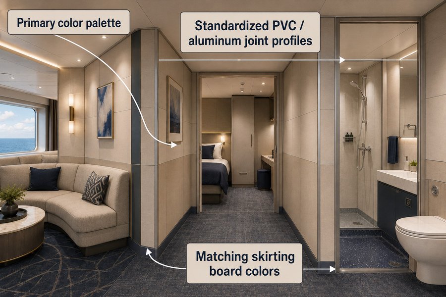 Consistent Ship Interior Panel Finishes