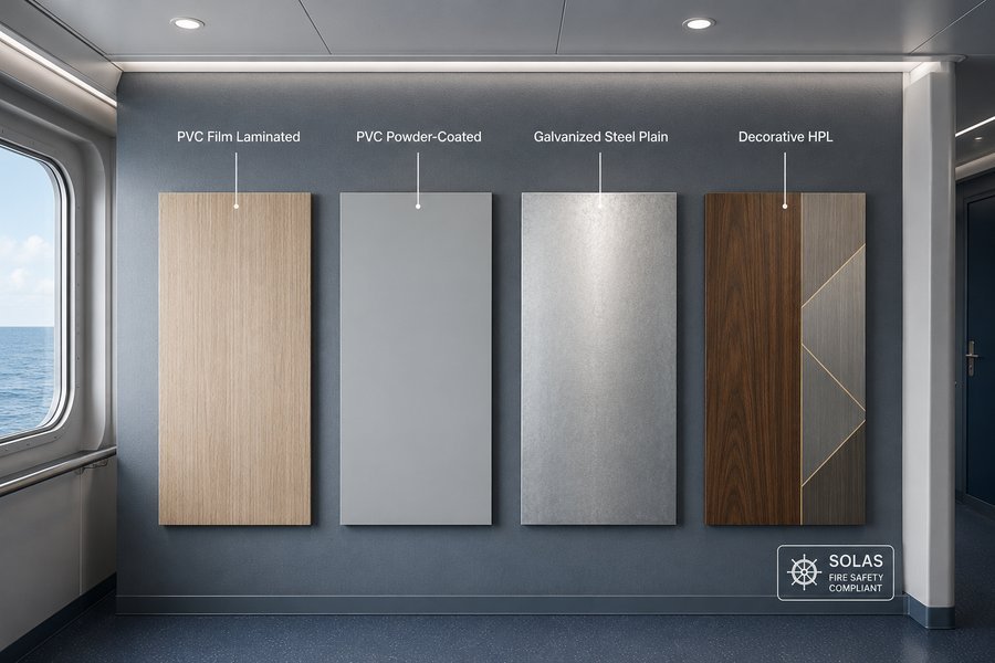 Custom Marine Panel Surface Finishes
