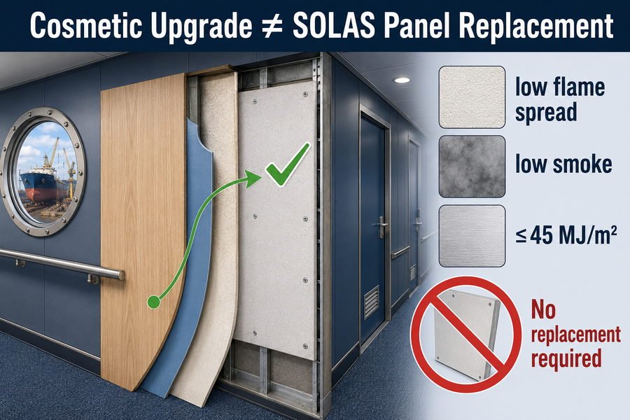 Dry Dock SOLAS Panel Cosmetic Upgrade
