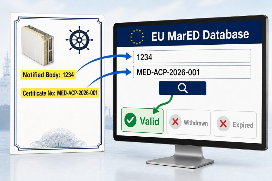EU MarED Wheel Mark Certificate Check