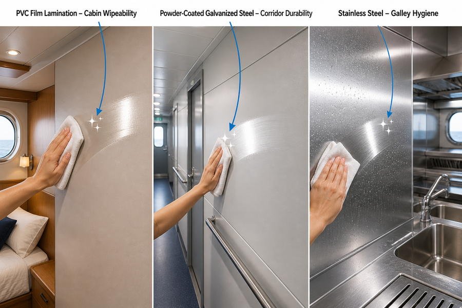 Easy Clean Marine Panel Finishes