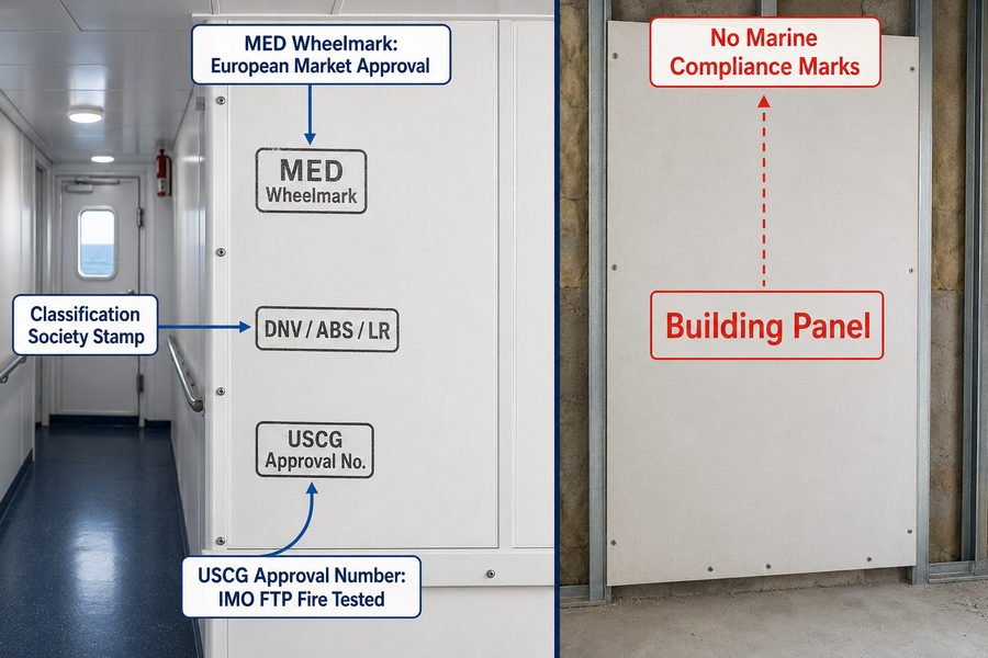 Genuine Marine Panel Compliance Marks