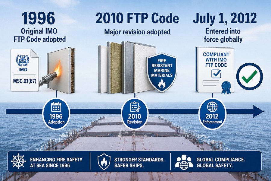 IMO FTP Code Adoption and Revision Timeline