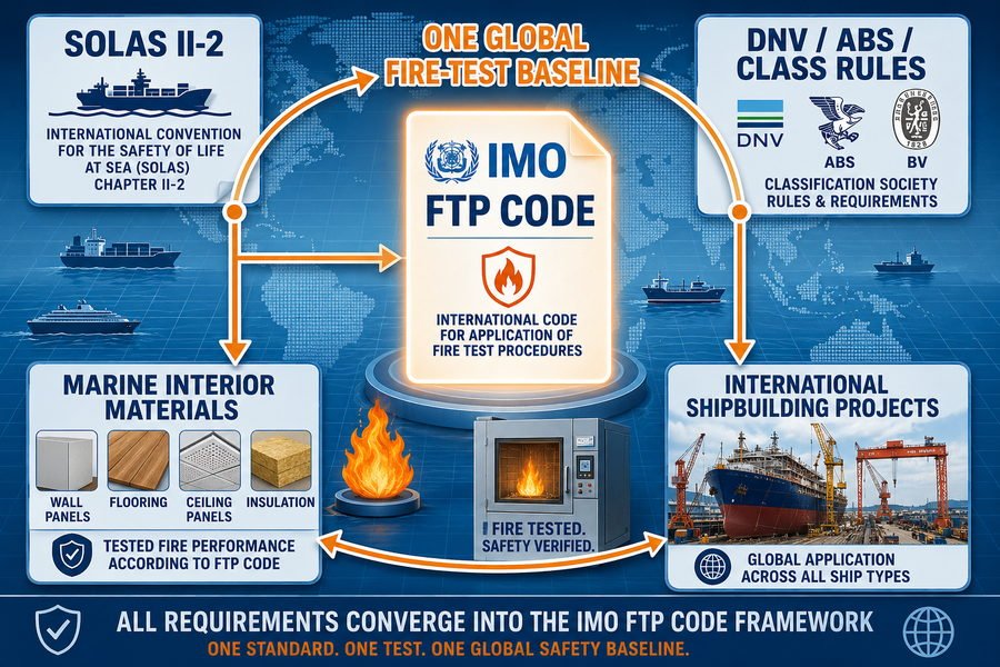 IMO FTP Code Central Fire Test Framework