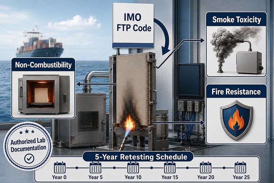 IMO FTP Code Marine Panel Fire Testing