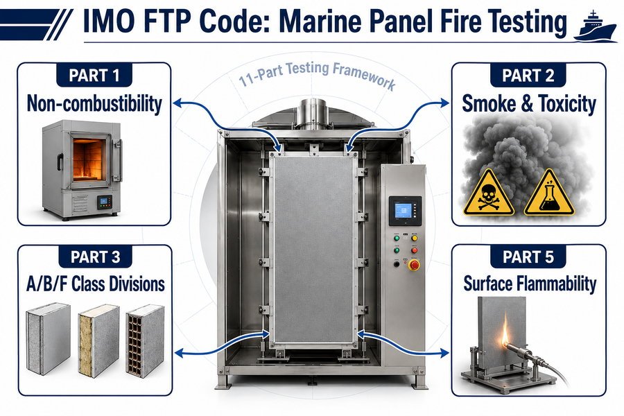 IMO FTP Code Marine Panel Testing Methodology Framework