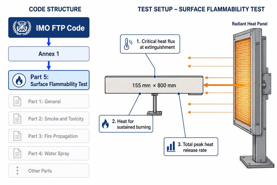 IMO FTP Code Surface Flammability Test Organization