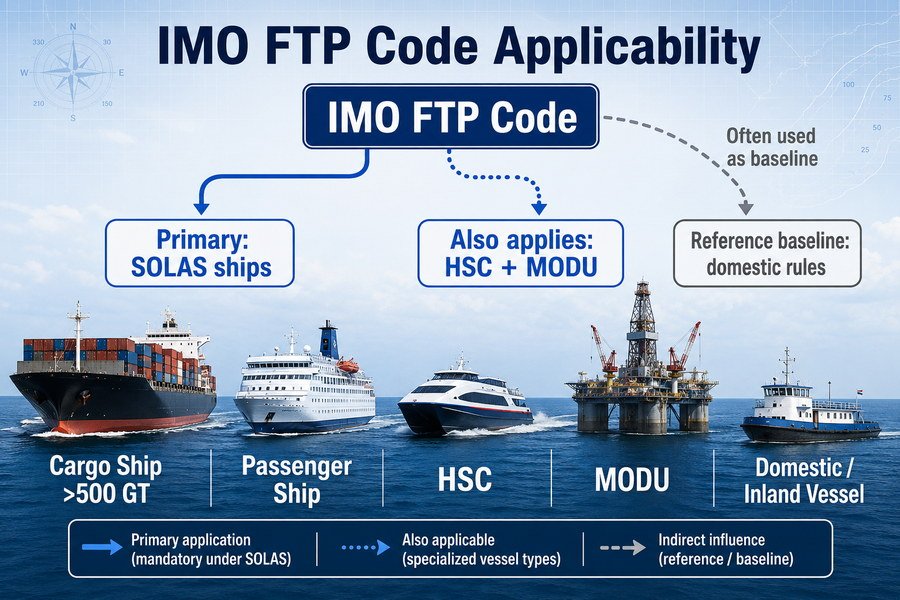 IMO FTP Code Vessel Type Applicability
