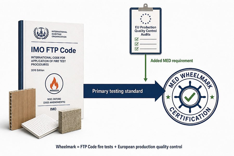 IMO FTP Code and MED Wheelmark