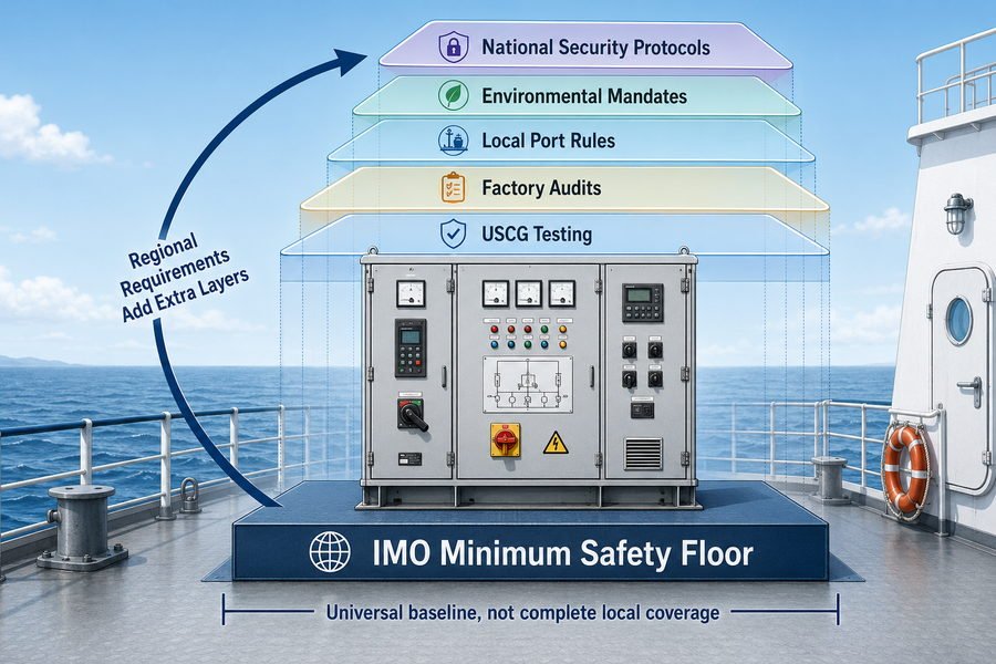 IMO Safety Floor Regional Compliance Layers