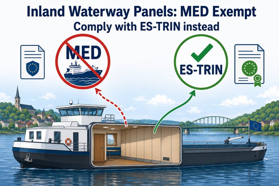 Inland Waterway Accommodation Panels MED Exempt