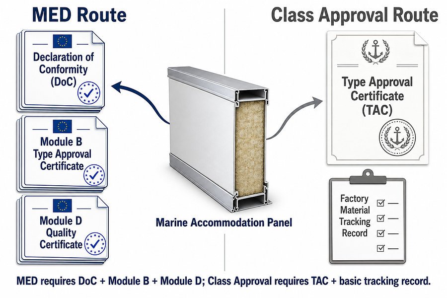 MED Class Approval Documentation Difference