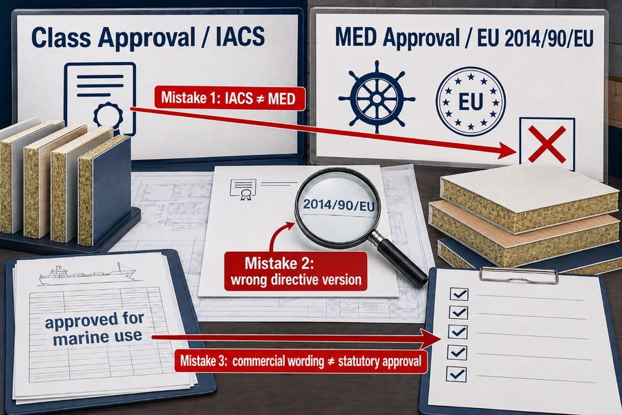 MED Class Approval Specification Mistakes