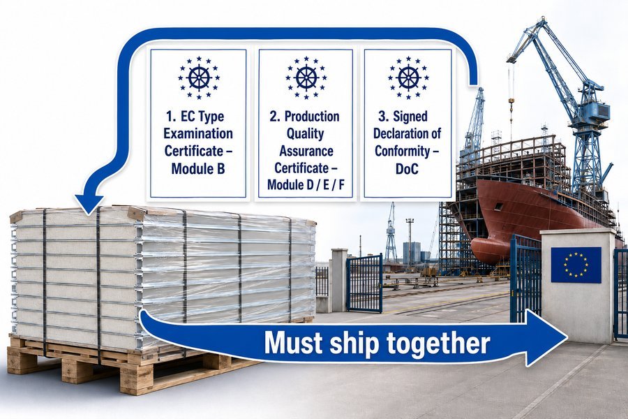 MED Documents for Panel Shipment